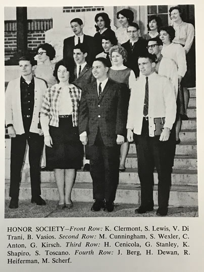 Honor Society Yearbook Photo 1963